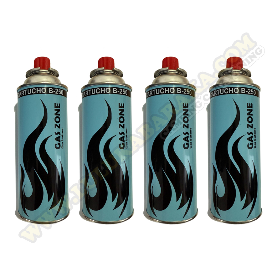 Pack 4 cartouches de gaz B250 GAS ZONE