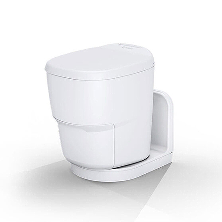 Toilette sans eau Clesana C1 avec adaptateur en forme de L