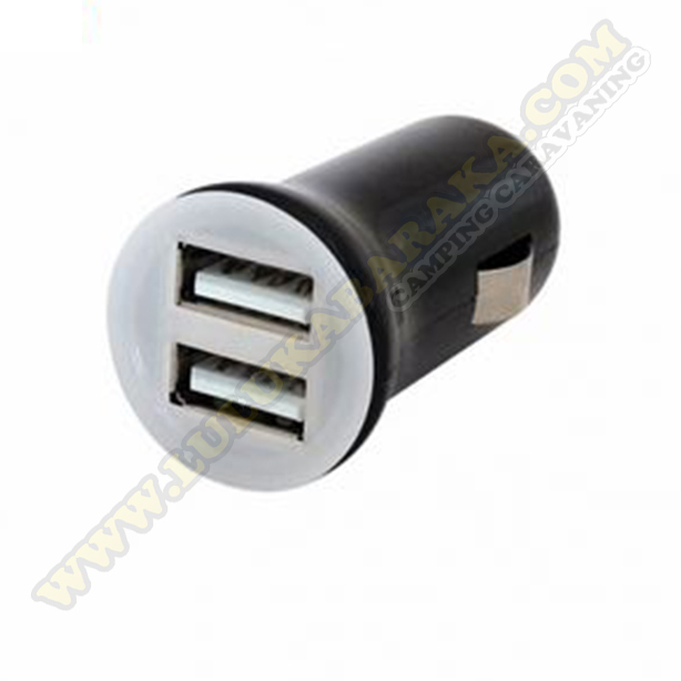Connecteur allume-cigare USB 2x2,1amp 