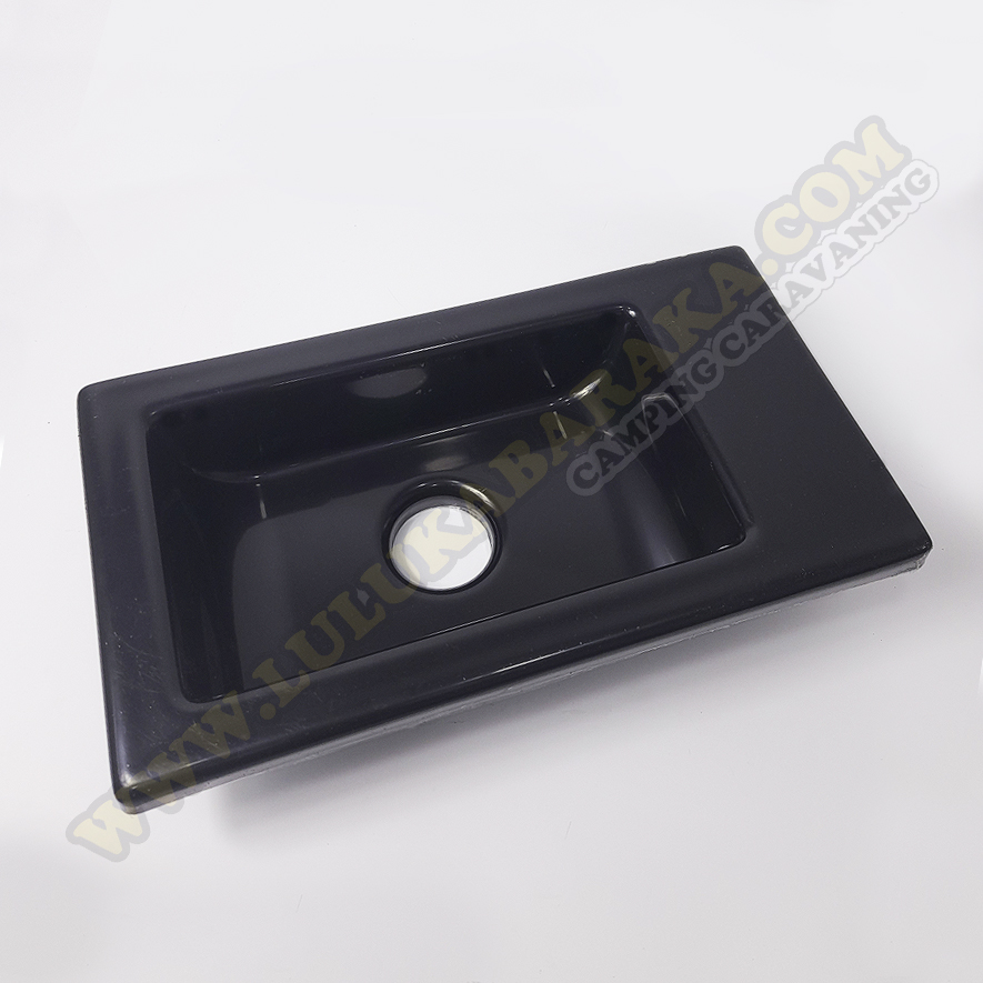 Lavabo en ABS noir 403 x 225 mm