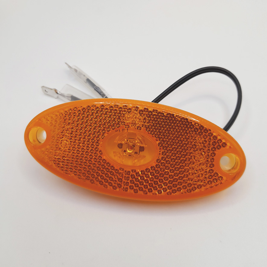 Feu de gabarit latéral à LED, 12 V, Ovale