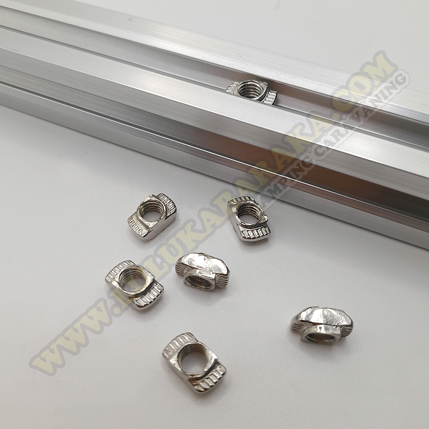 Écrou en T pour profilés en aluminium