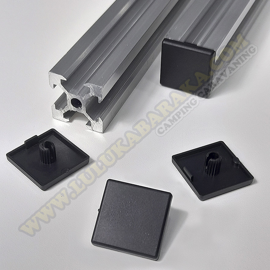 Couvercle en PVC pour profilé en aluminium