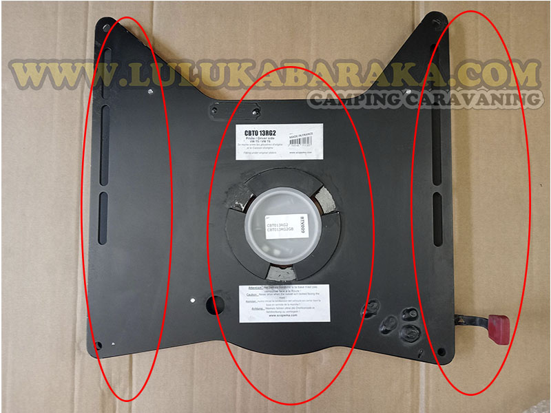 Base pivotante passager/conducteur T5/T6 (OUTLET)