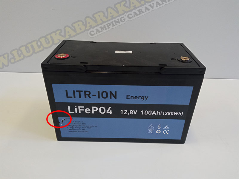 Batterie au lithium 100amp Litr-Ion Energy+Ampèremètre (RASTRO)