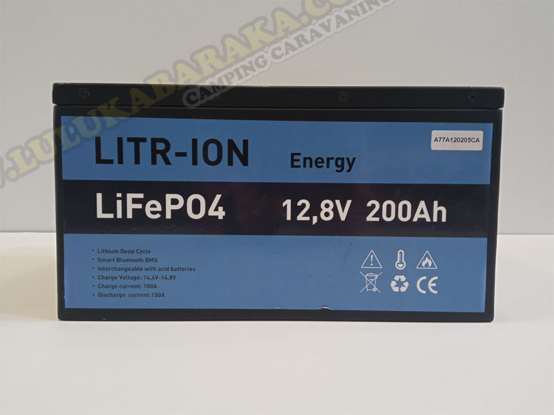 Batterie au lithium 200amp Litr-Ion Energy Ducato + Ampèremètre (RASTRO)