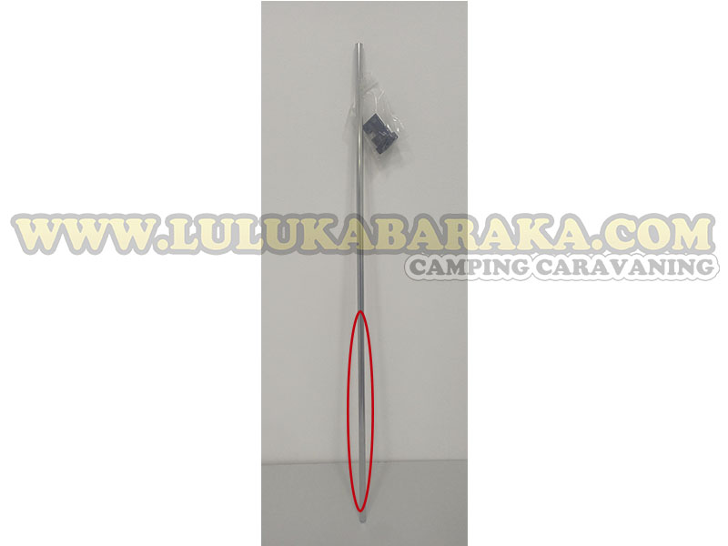 Barre de support murale noire pour table pliante 2 (OUTLET)