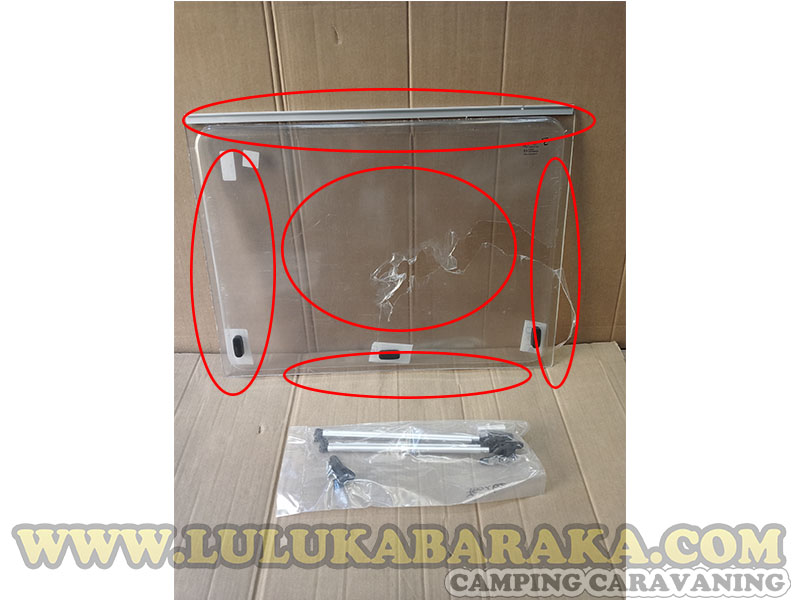 Verre compatible avec fenêtres Dometic 750x600 (OUTLET)