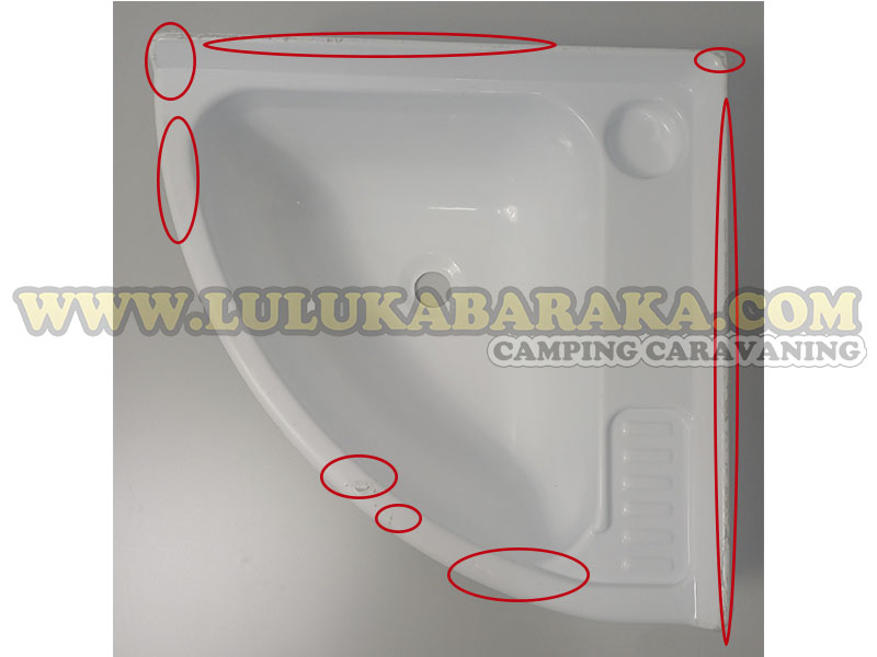 Lavabo d’angle 40 x 40 cm (OUTLET)